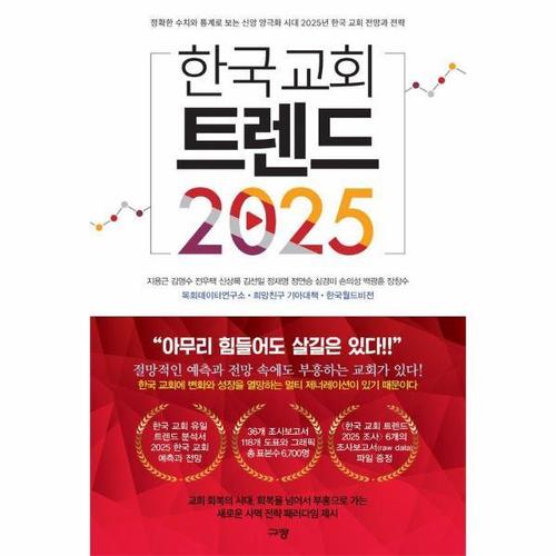 [웅진북센]한국 교회 트렌드 2025 - 정확한 수치와 통계로 보는 신앙 양극화 시대 2025년 한국 교회 전망..
