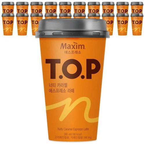 갤러리아_맥심 티오피 컵커피 너티카라멜 에스프레소 라떼 300mlx20컵