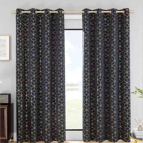 [셀럽하우스]비타리토 SDEM8510 골드포인트 암막커튼 2장세트 132x213cm