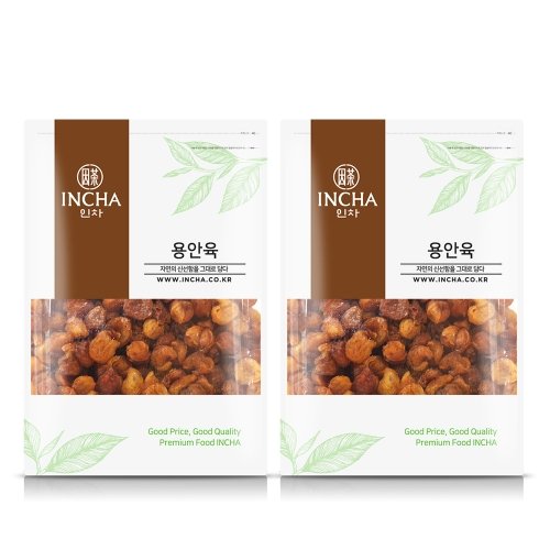 [㈜지오허브][인차]말린 용안육 용안 롱간 원육 1kg (500gX2팩)