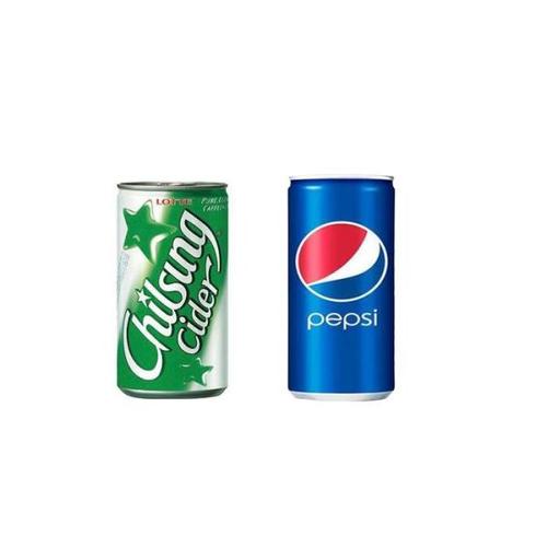 [롯데]칠성사이다 190ml 15개 + 펩시 190ml 15개 (총30개) (14234308)
