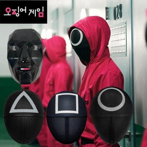 오징어게임 분장 할로윈 코스프레 가면 귀여운 동그라미 마스크