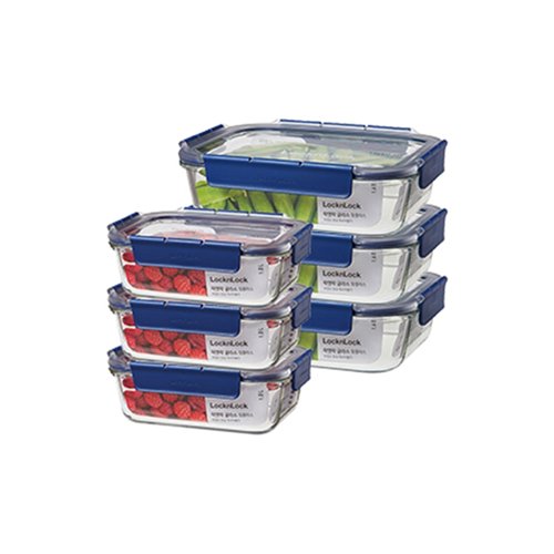 탑클라스 직사각 6개구성 (1L 3개+ 1.6L 3개)