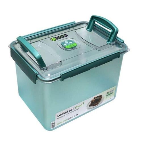 락앤락 김치통 밀폐용기 냉장고 김치 반찬통 용기 14L 그린 1P WFLQJ2X