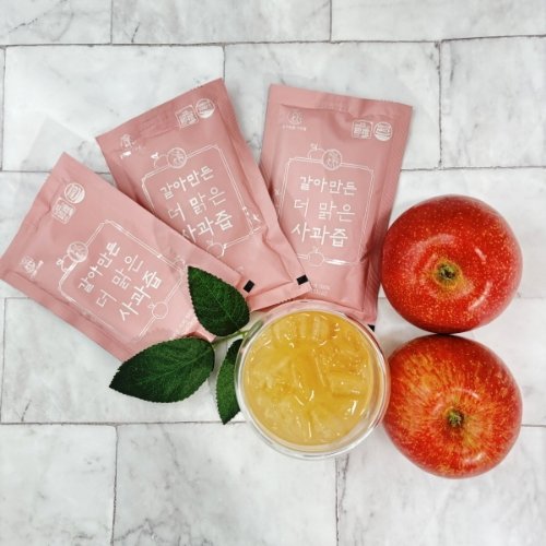 영주 햇 부사로 만든 더맑은 사과즙 1박스 100포