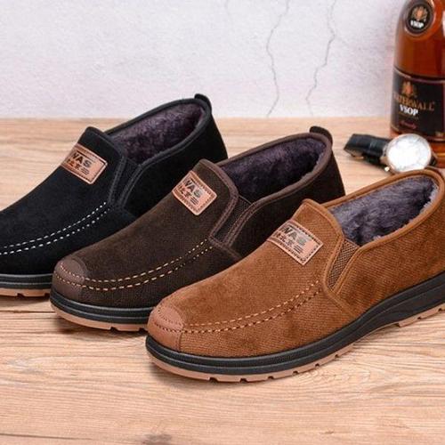 [에이치플러스몰]털신발 방한 모카신 스타일 로퍼 겨울부츠 효도화 T-V
