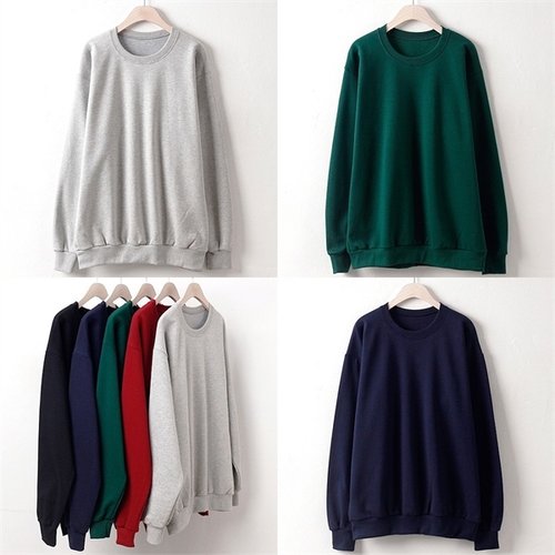 나야홍 PC 특양면기본맨투맨 w019H104 여성 큰옷