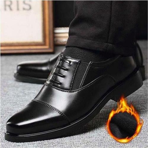 [라일리] Rly 출근신발 기모구두 정장 남자 털안감 겨울 방한로