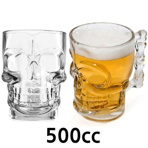 BDM 해골잔 크리스탈 해골맥주잔 500cc 맥주컵 파티컵 파티용품