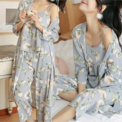 [아띠무르]여성잠옷세트 잠옷 원피스 홈웨어 사계절 신혼 파자마 (42215215)