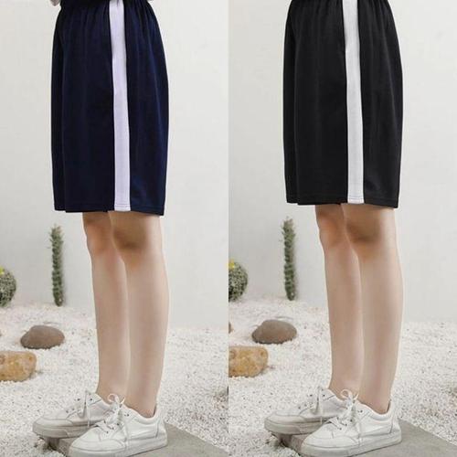 엔에이치엔위투 [고씨네]블랙 네이비 스트레이트 추리닝 반바지 교복 생활복.