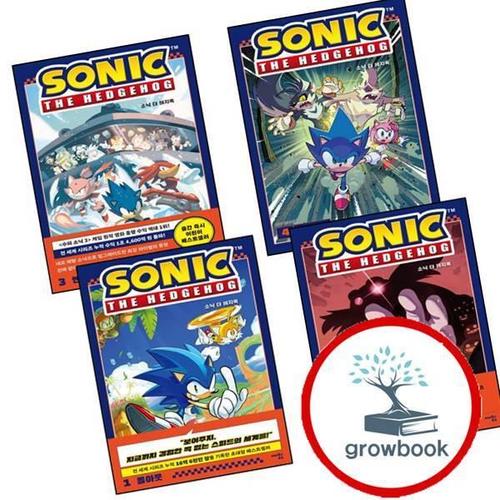 소닉 더 헤지혹 1 폴아웃 + 2 닥터 에그맨의 운명 + 3 + 4 (전4권) 세트
