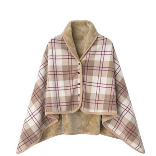 [셀럽하우스]극세사 EPIT3592 융털담요 단추 숄더담요 다용도 간편무릎담요