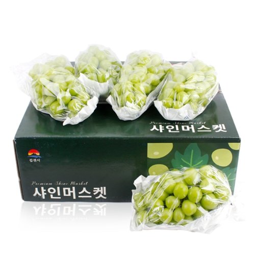 [과일예찬] 탐나는 샤인머스캣세트 4kg(특/5-6수)/에어셀 안전포장