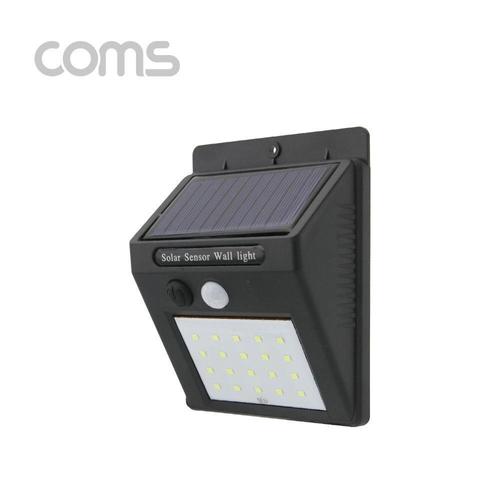 [셀럽하우스]태양광 YGOLZUJH 라이트 벽면설치 20LED-ON 스위치 Black 감지