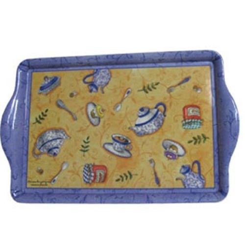 락앤락 멜라민 손잡이 쟁반 (대) 보라 트레이 과일 (WF76196)