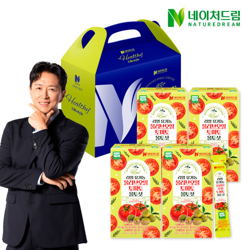 네이처드림 리얼 유기농 올리브오일 토마토 올토샷 20ml 14포 4박스/토마토즙 스페인산 NFC착즙 저온추출