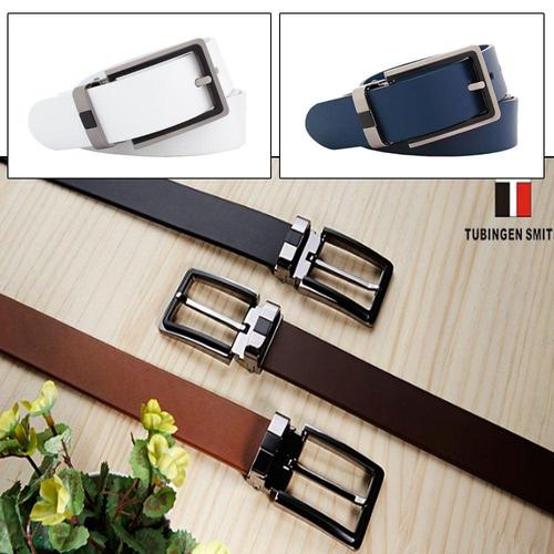 남자 청바지 캐주얼 패션 코디 통가죽 허리띠 벨트 W75199F