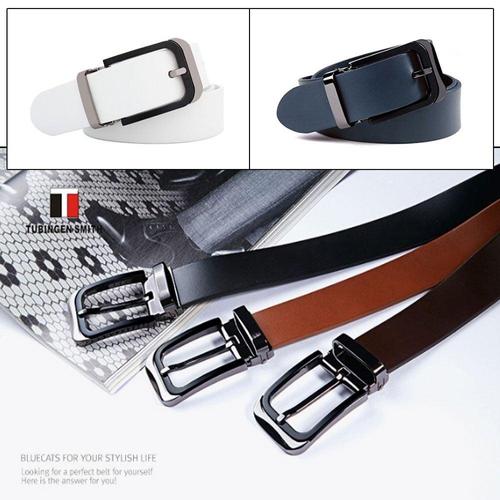 남성 멋진 통가죽 캐주얼 허리 벨트 허리띠 혁띠 혁대 W75199E