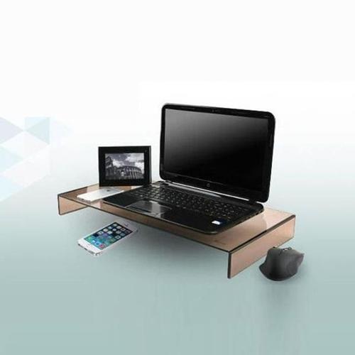 [OF4L3816]모니터 받침대 강화유리 모니터 거치대 520 BR