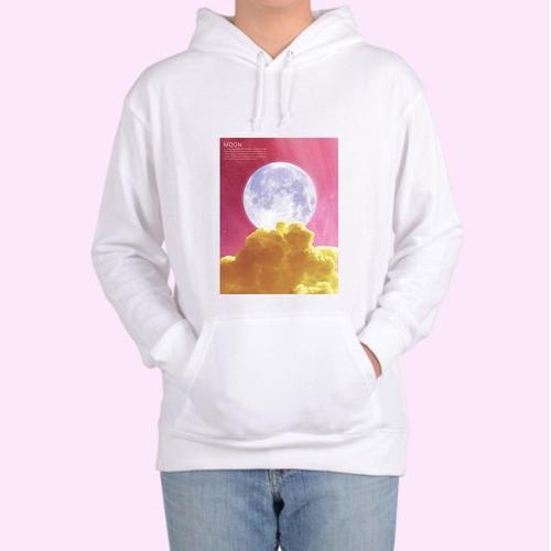 [BZJL2QKO_4C]기모후드티 구름 슈퍼문 은달 하늘 디자인