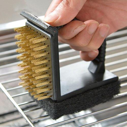 BBQ 석쇠 청소 브러쉬 멀티 미니 3in1 그릴세척솔 W98C61D