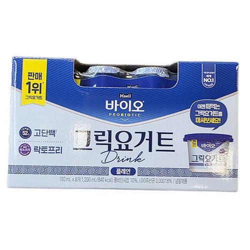 매일 바이오 그릭요거트 드링크 플레인 150ml x 8개 아이스박스포장 u40419