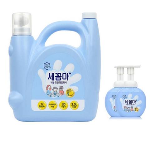 셀러허브 [LG생활건강] LG생활건강 <b>세꼼마</b> 핸드워시 <b>3.5</b>L 레몬향+증정 레몬향 공병25
