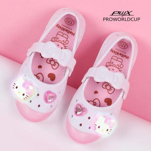 [건종]프로월드컵키즈 헬로키티 보니2 라이팅 실내화(WT)