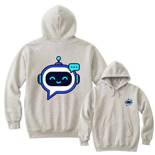 하프클럽 [에이치플러스몰]쮸리 후드티앞뒤 SNS 챗봇 말풍선 리얼 아트 AI 이미지 남녀공용 전사이즈