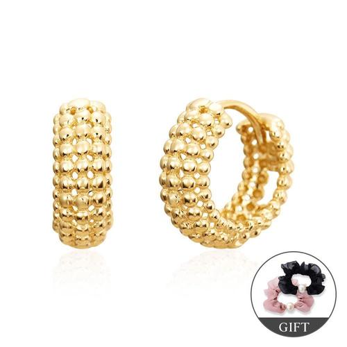 갤러리아_[모룬] (11월베스트) 18K 스피어볼 루프 원터치 링 귀걸이 S MOE417