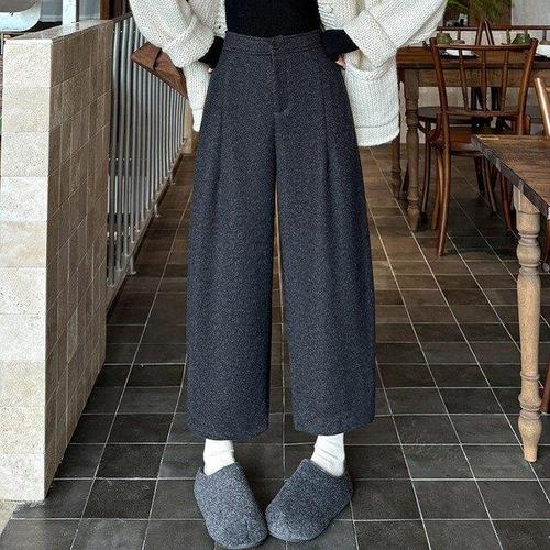 [핑크엘리제]겨울 두툼 따뜻 포근무드 루즈핏 캐리미언팬츠