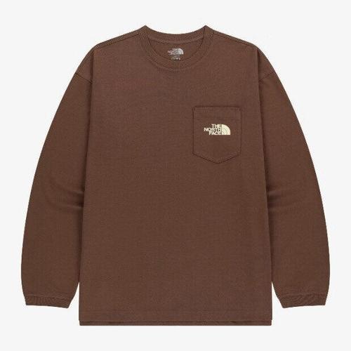 [노스페이스]M 노스페이스티셔츠 DQC NT7TR50L 포켓 긴팔 라운드티