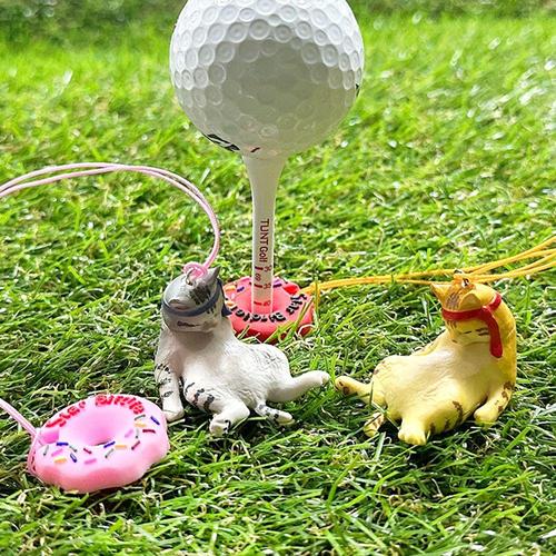 골프선물 만취냥 도넛링 골프티걸이 골프티꽂이