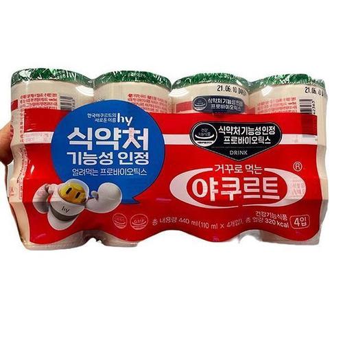 [한국야쿠르트] 거꾸로먹는 야쿠르트 (110ml X 4입) c40523_ice