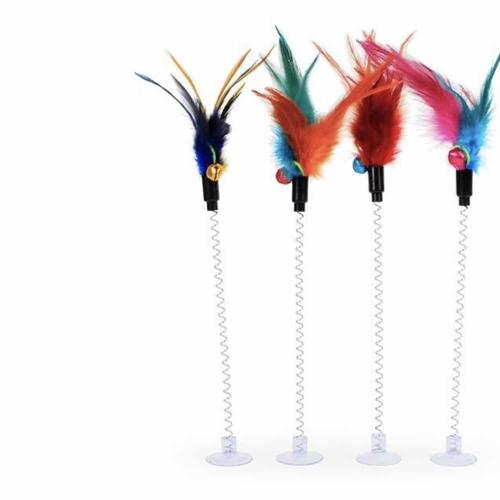 고양이 장난감 부착형 깃털 놀이기구 자동 움직이는 WFL5WI1