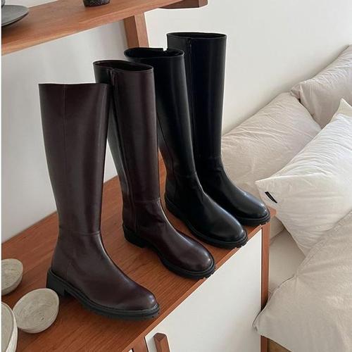 [OFM80NS4]quizas 여성 롱부츠 미들굽3 5cm