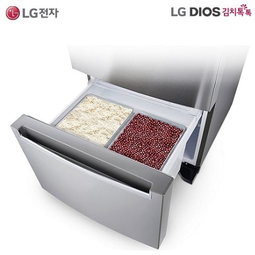 LG DIOS 디오스 김치톡톡 김치냉장고 (K330SS19E) 327리터 [실리트 3종세트]